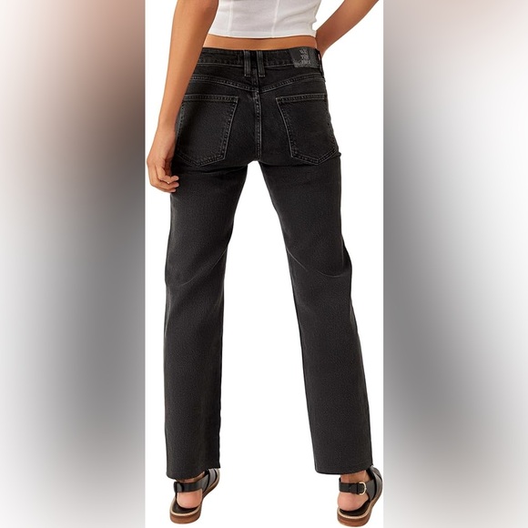🆕FREE PEOPLE Risk Taker High-Rise Straight Jeans Main Squeeze color-Size 30 - Picture 8 of 13